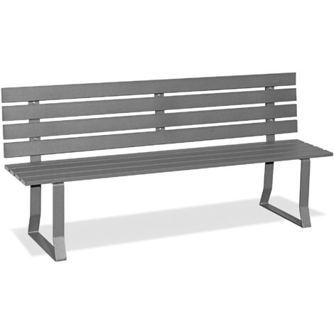 Banc de jardin Andrys à pieds plats 6 x 0,8 cm - 150 x 50 x 82 cm (1/5)