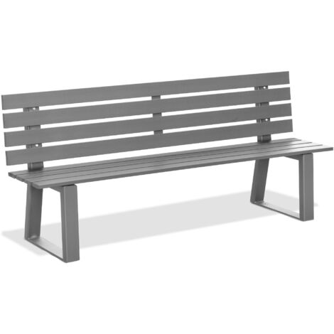 Banc de jardin Andrys avec pieds en forme de U 4x8x4cm - 190x50x82cm (1/3)