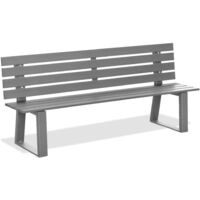 Banc de jardin Andrys avec pieds en forme de U 4x8x4cm - 150x50x82cm