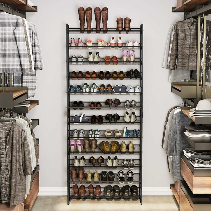 Zapatero organizador – Zapatero apilable para armarios y entrada, zapatero,  cubo, cubos de almacenamiento para zapatos de hombre, zapatos de mujer
