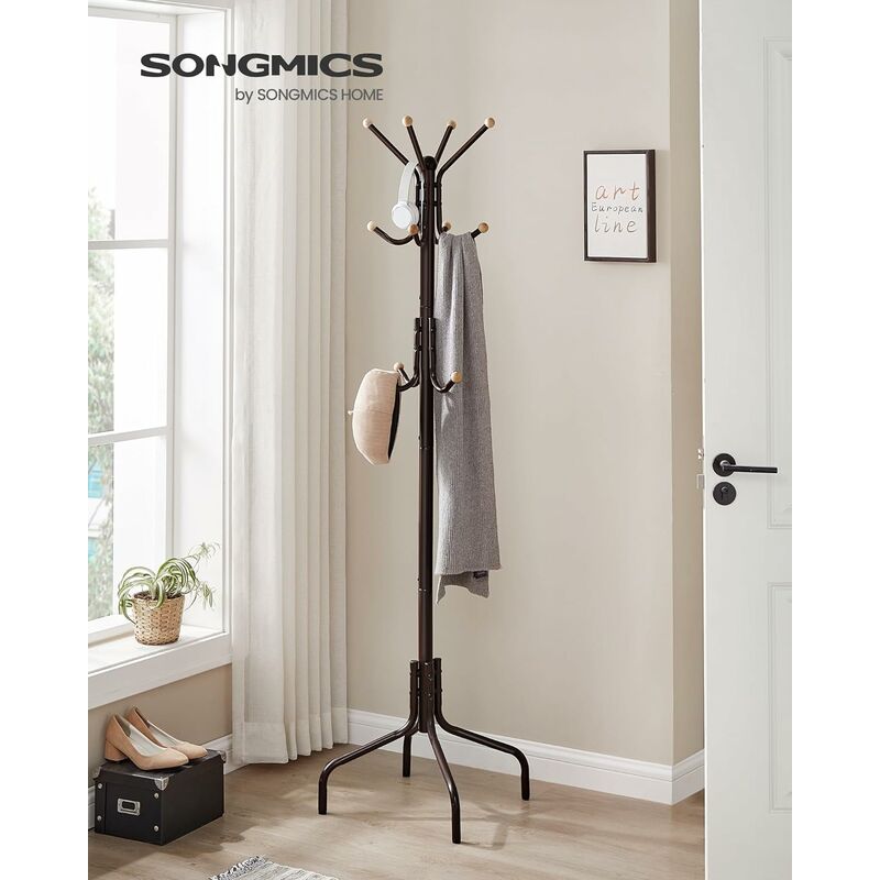 SONGMICS Perchero de Pared para Ropa