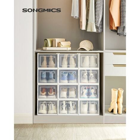 caja organizadora de zapatos modular apilable