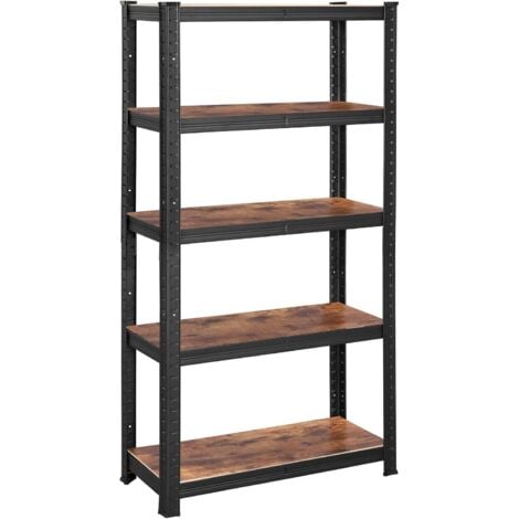 shelfplaza® BLACK 90x120x30 cm Estantería negra / estanterías