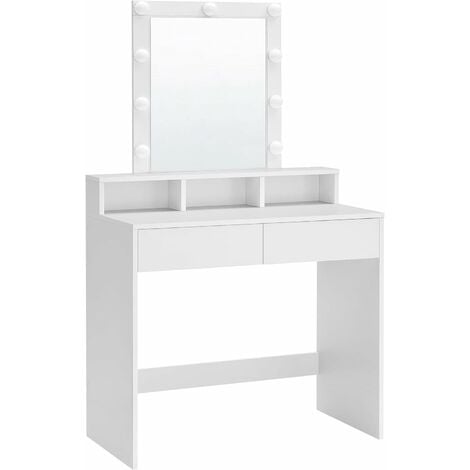 Espejo de maquillaje Homcom blanco 41,5x13,5x51 cm_831-329