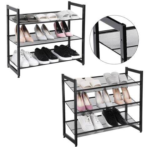 Zapatero de Metal, Organizador de Zapatos con Niveles, Mueble