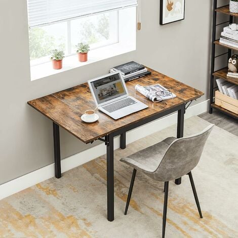 Una mesa escritorio extensible integrada que ocupa poco espacio
