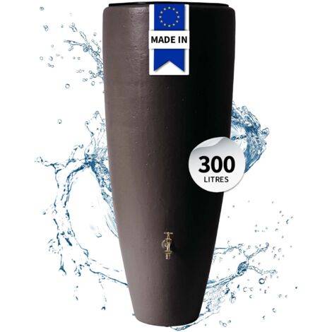 GARANTIA Réservoir 2en1 300L moka avec bac à plantes intégré - Design fonctionnel pour jardin écoresponsable