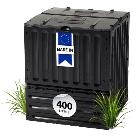GARANTIA ECO-KING composteur 400 L Noir