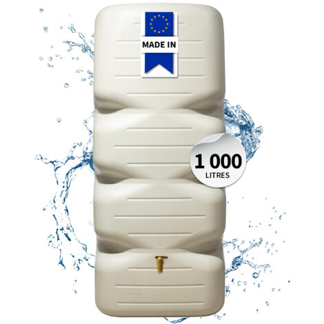 GARANTIA CUBUS Kit 1000 L, sable avec Robinet PE imitation Laiton