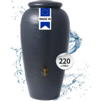 4rain AMPHORA amphore d’eau de pluie 220 litres gris graphite