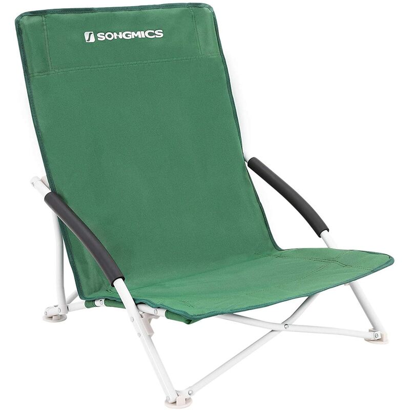 Verde Vetrineinrete® Spiaggina da mare bassa sedia pieghevole richiudibile portatile da spiaggia piscina campeggio in plastica 60 x 37 cm X 