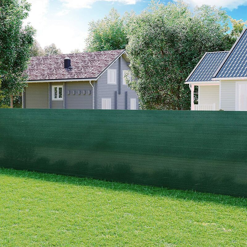 SUNNY GUARD Copertura per Balcone Giardino Schermo Privacy Resistente ai Raggi UV HDPE Telo frangivento con Fascette,75x600cm Grigio 