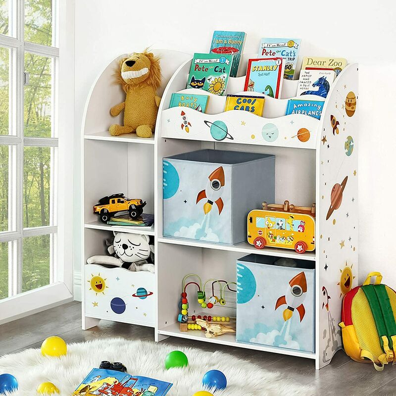 Licorne Shinyeagle Scatola portaoggetti per giocattoli,organizer per giocattoli con coperchio pieghevole per cubo tema animale 33 * 33 * 33 cm lavabile utilizzabile nella stanza dei bambini 