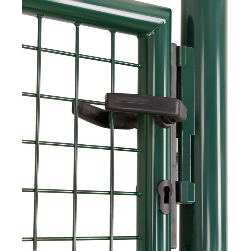 Cancello Da Giardino SONGMICS - 106x150cm, Acciaio Zincato Verde, Con Serratura - Foto 12