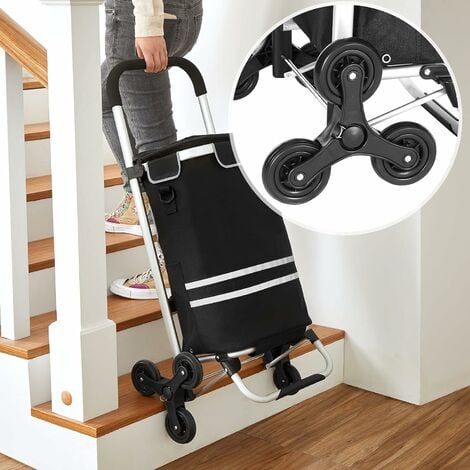 Carrello Portaspesa con Tasca Termica - Modello Go Up Nero