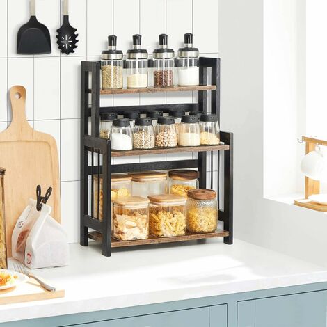 Portaspezie antiscivolo, altezza regolabile (25,5-27 cm), ideale per armadi di cucina e sala da pranzo. | Leroy Merlin