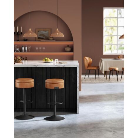 Marvin Sgabello Da Bar Alto Con Schienale In Velluto Moderno Sedia Alta Per Cucina Penisola Regolabile Girevole Rita Grigio 85130775