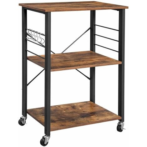 Carrello Cucina Ripiani Cesti Estraibili 60x30 cm Portavivande Portafrutta  Ruote