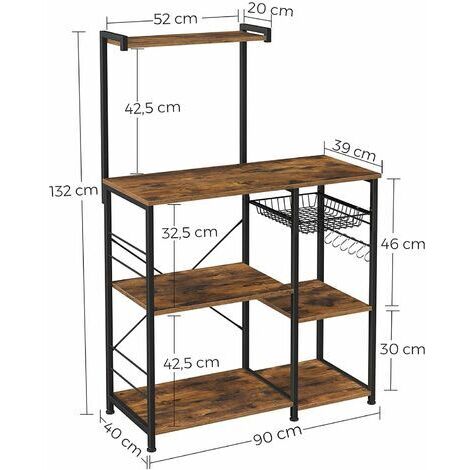 GYMAX Mobile Dispensa A 4 Ante, Credenza Da Cucina Alta Con 5 Ripiani, Mobile Credenza Con 2 Ripiani Regolabili, Mobile Alto Multiuso Per Sala Da Pranzo, Soggiorno, Ufficio, Nero/Bianco