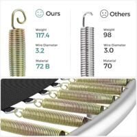 Trampolino Da Giardino SONGMICS Ø366 Cm Con Rete Di Sicurezza - Capacità 150 Kg - Foto 3