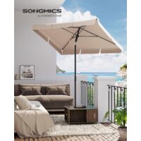 Ombrellone Da Balcone SONGMICS 200x125cm - Regolabile, UPF 50+, Inclinabile, Arancione - Foto 2