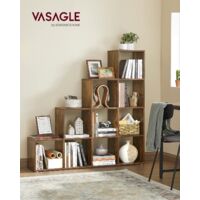 VASAGLE Scaffale a scala in stile industriale, libreria, mobile a