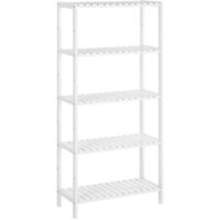 Scaffale Per Bagno VEVOR Sopra WC | 3 Ripiani Regolabili Con Ganci, Bianco - Foto 6