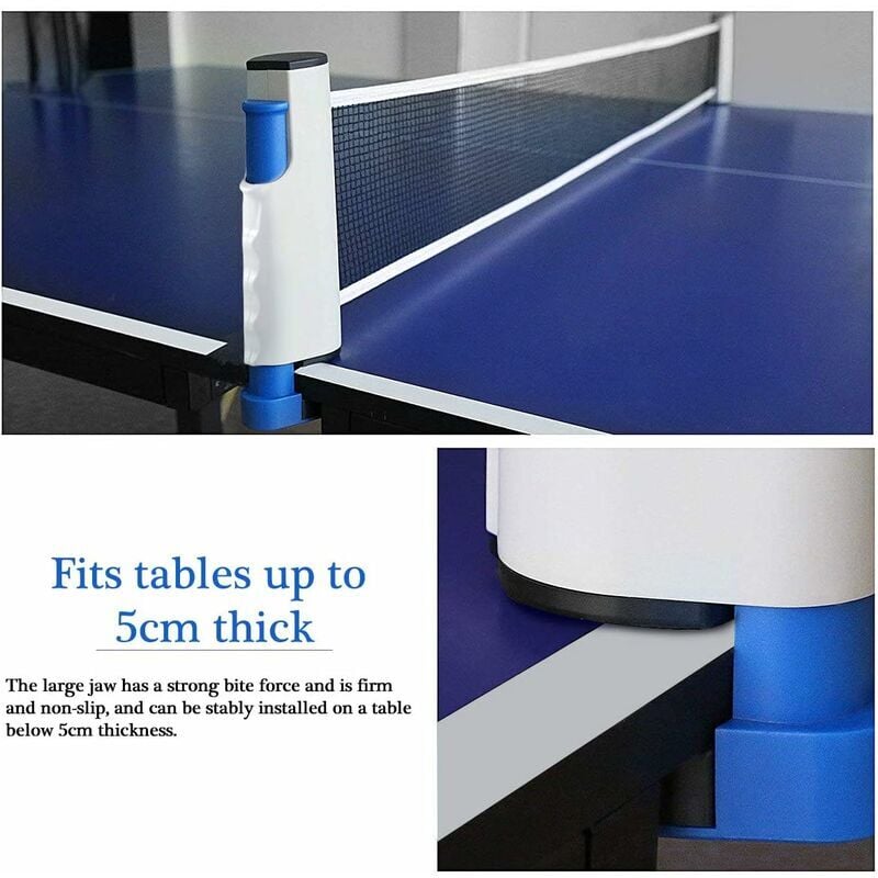 Filet de Ping Pong Portable Rétractable 14cm x 170cm Tennis Table