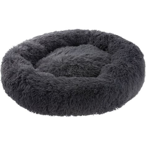 Coussin rond pour chien donut antidérapant – Lavable – Housse en peluche douce – Ø 60 cm – Confort optimal pour articulations – Petstuff