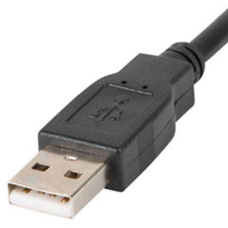Lanberg USB 2.0 A Auf Mini-B Kabel – 30 Cm, Schwarz, 480 Mb/s