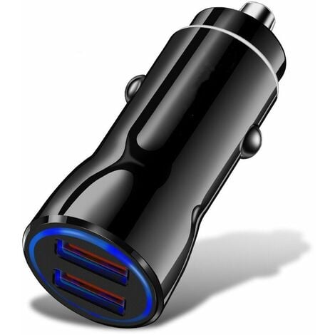 Chargeur de Voiture à Double Port USB + Adaptateur Type-C avec