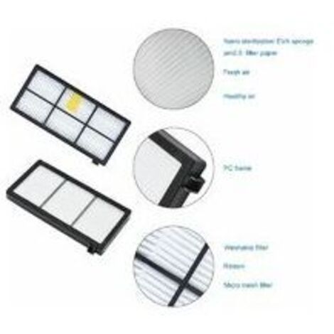 Kit De Rechange Pour Roomba 205 - Brosses Principales, Brosses Latérales, Filtres HEPA Et Tampons De Nettoyage Inclus - 6