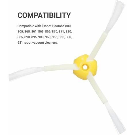 Accessoires Détachées Pour L'aspirateur IRobot Roomba I7/i7+/E5/E6/E7 16 Pièces | Leroy Merlin