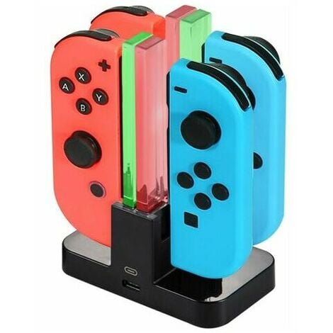 Chargeur de manette pour Nintendo Switch, chargeur pour 4 manettes