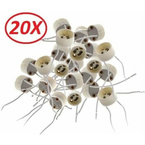 Ensemble de 20 bases de douilles pour ampoule halogène ou led Salon Chambre (1/4)