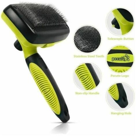 rosse pour chien et chat, brosse à peigne rétractable pour animaux de compagnie, retrait efficace autonettoyant, Pour les animaux de compagnie (1/4)