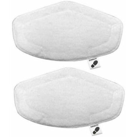 2 Serpillères pour Nettoyeur Balai Vapeur Vaporetto Double Force PAEU0332 compatible SV440 /SV450 / SV460 PTEU0274 Polti