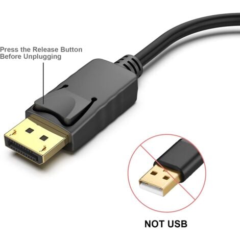 SUMPIGGER Adaptateur Displayport Vers HDMI, 4K Plaqué Or