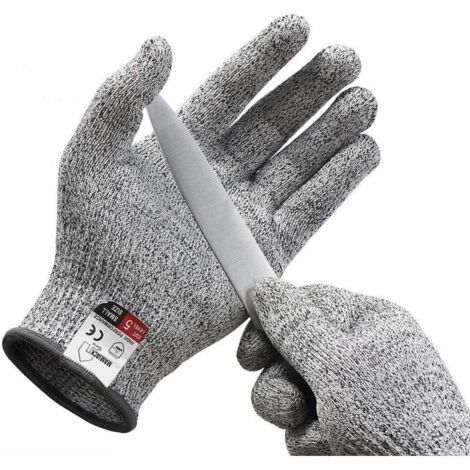 Paire de Gants Anti coupures - Tout Simplement la Meilleure Protection Qui Existe Contre Les coupures du Quotidien (Cuisine, Jardinage, Bricolage) - Protection de Niveau 5 (Large),Fontainebleau (1/4)