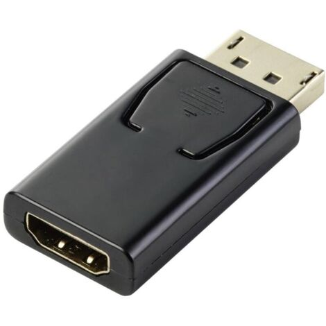 Renkforce RF-5506962 DisplayPort / HDMI Adaptateur [1x DisplayPort mâle - 1x HDMI femelle] noir contacts dorés D321692