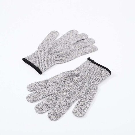 Paire de gants anti-coupure, taille L - Gants de cuisine avec protection, - Meilleure protection contre les coupures quotidiennes Couteau Cuisine, Jardinage, Bricolage Triple Pack (1/5)