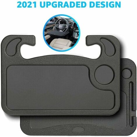 Accessoires équipement intérieur Plateau de volant de voiture Table de volant portable Volants double face Bureau pour manger, lire, travailler, ordinateur portable (1/5)