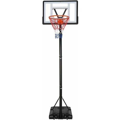 Panier de basket autoportant 210-260 cm hauteur réglable – Base en PE pour stabilité – Portable avec 2 roues – Utilisation intérieure et extérieure – Rhafayre (1/5)