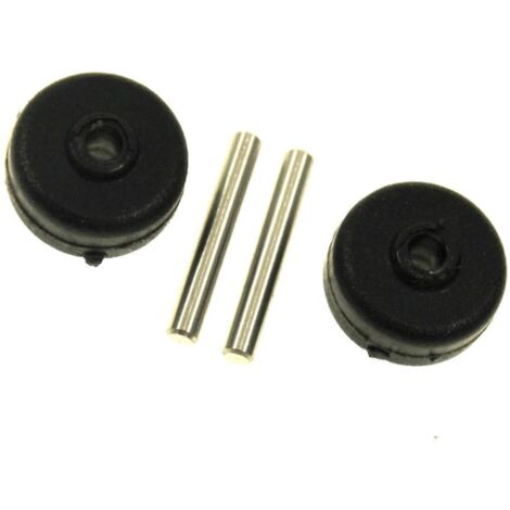 Lot de 2 roulettes et axe pour aspirateurs Rowenta – Améliore la maniabilité – Compatible avec modèles RH9611 et RH9637 - SS-2230002458