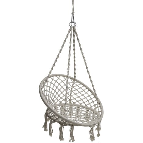 Chaise détente macramé Plumaya Beige - Hespéride