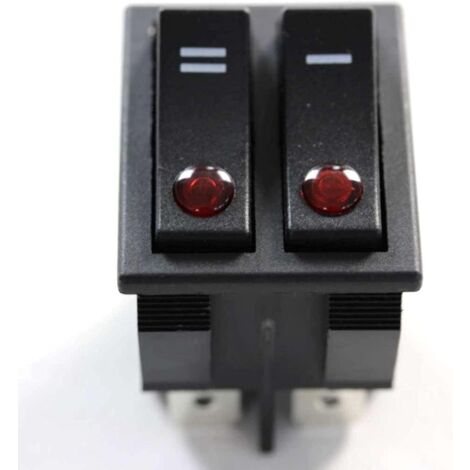 Double commutateur pour radiateur convecteur compatible DELONGHI - 5108007600 (1/3)