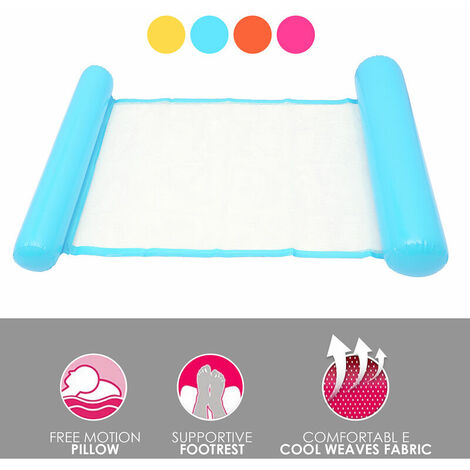 EINFEBEN Hamac Flottant Piscine Matelas Piscine Filet 4-en-1 Hamac de EINFEBEN Hamac Flottant Piscine Matelas Piscine Filet 4-en-1 Hamac de