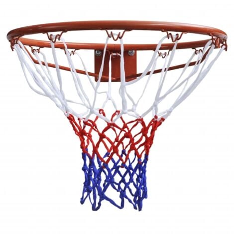 Ensemble de panier de basket-ball avec filet Orange 45 cm vidaXL