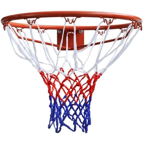 Ensemble de panier de basket-ball avec filet Orange 45 cm vidaXL