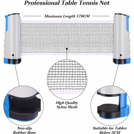 Filet De Ping-pong Rétractable Filet Pour Tennis De Table Portable Net